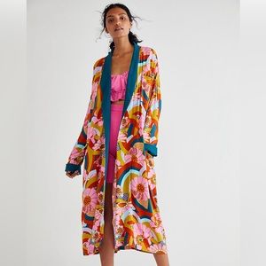 Daisy Jones Free People Wild Nights Duster Jacket Robe Medium